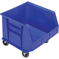 Bac mobile, 14" ha x 16-1/2" la x 18" p, Capacit&eacute; de 75 lb, Bleu Les Fournitures Industrielles Méga
