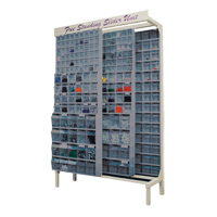 Free-Standing Tip-Out Bins Slider System, 48" W x 18" D x 77" H, 364 Drawers Les Fournitures Industrielles Méga