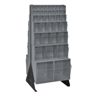 Support pour bacs basculants, 23-5/8" la x 16" p x 52" h, 76 tiroirs Les Fournitures Industrielles Méga