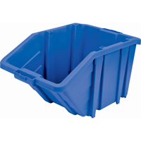 Jumbo Plastic Bin, 15-1/2" W x 13" H x 25" D, Blue, 200 lbs. Capacity Les Fournitures Industrielles Méga