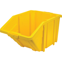 Jumbo Plastic Bin, 15-1/2" W x 13" H x 25" D, Yellow, 200 lbs. Capacity Les Fournitures Industrielles Méga
