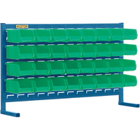 Rayonnage &agrave; persienne avec bacs, 32 bacs, 36" la x 8-1/4" p x 22" h Les Fournitures Industrielles Méga