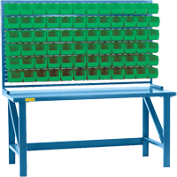 Rayonnage &agrave; persienne avec bacs, 36 bacs, 72" la x 15" p x 40" h Les Fournitures Industrielles Méga