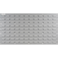 Metal Louvered Panel Bin Support Rack, 32 Bins, 36" W x 1/8" D x 19" H Les Fournitures Industrielles Méga