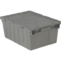 Contenants de distribution Flipak en plastique poly&eacute;thyl&egrave;ne (PE), 21,9" x 15,2" x 9,3", Gris Les Fournitures Industrielles Méga