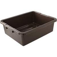 Contenant utilitaire sans compartiments, 7" ha x 21,5" p x 17" lo, Plastique, Brun Les Fournitures Industrielles Méga