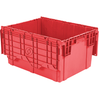 Contenants de distribution Flipak en plastique poly&eacute;thyl&egrave;ne (PE), 27,9" x 20,9" x 15,2", Rouge Les Fournitures Industrielles Méga