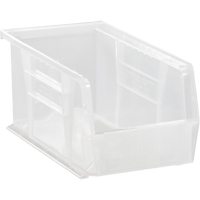 Bac transparent ultra empilable & suspendable, 4-1/8" la, 4" h x 10-7/8" p, Transparent Les Fournitures Industrielles Méga