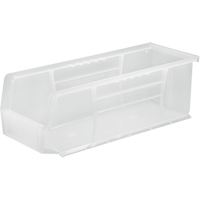 Bac transparent ultra empilable & suspendable, 5-1/2" la, 5" h x 14-3/4" p, Transparent Les Fournitures Industrielles Méga
