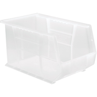 Bac transparent ultra empilable & suspendable, 8-1/4" la, 8" h x 13-5/8" p, Transparent Les Fournitures Industrielles Méga