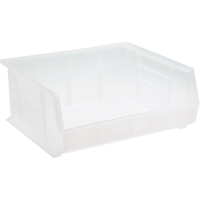 Bac transparent ultra empilable & suspendable, 16-1/2" la, 7" h x 14-3/4" p, Transparent Les Fournitures Industrielles Méga