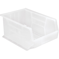 Bac transparent ultra empilable & suspendable, 11" la, 8" h x 16" p, Transparent Les Fournitures Industrielles Méga