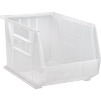 Bac transparent ultra empilable & suspendable, 11" la, 10" h x 18" p, Transparent Les Fournitures Industrielles Méga