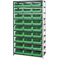 &eacute;l&eacute;ment de rayonnage avec bacs empilables, Acier, Bac Magnum, Capacit&eacute; 650 lb, 42" la x 76" h Les Fournitures Industrielles Méga