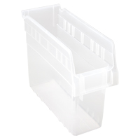 Bacs pour &eacute;tag&egrave;re Store-Max, 4-3/8" la x 8" H x 11-5/8" p, Transparent, Capacit&eacute; 44 lb Les Fournitures Industrielles Méga