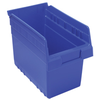 Bacs pour &eacute;tag&egrave;re Store-Max, 6-5/8" la x 8" H x 11-5/8" p, Bleu, Capacit&eacute; 44 lb Les Fournitures Industrielles Méga