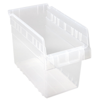 Store-Max Shelf Bins, 6-5/8" W x 8" H x 11-5/8" D, Clear, 44 lbs. Capacity Les Fournitures Industrielles Méga
