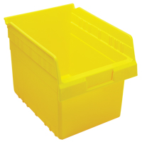 Store-Max Shelf Bins, 8-3/8" W x 8" H x 11-5/8" D, Yellow, 44 lbs. Capacity Les Fournitures Industrielles Méga