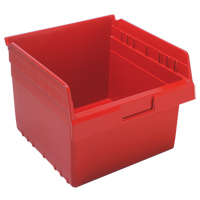 Store-Max Shelf Bins, 11-1/8" W x 8" H x 11-5/8" D, Red, 44 lbs. Capacity Les Fournitures Industrielles Méga