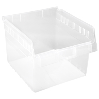 Store-Max Shelf Bins, 11-1/8" W x 8" H x 11-5/8" D, Clear, 44 lbs. Capacity Les Fournitures Industrielles Méga