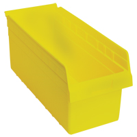 Store-Max Shelf Bins, 8-3/8" W x 8" H x 17-7/8" D, Yellow, 56 lbs. Capacity Les Fournitures Industrielles Méga