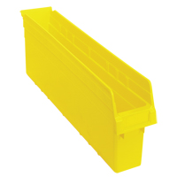 Store-Max Shelf Bins, 4-3/8" W x 8" H x 23-5/8" D, Yellow, 68 lbs. Capacity Les Fournitures Industrielles Méga