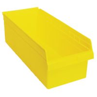 Store-Max Shelf Bins, 11-1/8" W x 8" H x 23-5/8" D, Yellow, 68 lbs. Capacity Les Fournitures Industrielles Méga