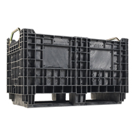 Contenant robuste BulkTote, 30" lo x 16" la x 19,2" h, Noir Les Fournitures Industrielles Méga