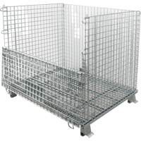 Conteneur repliable en m&eacute;tal grillag&eacute;, 48" la x 40" p x 36" h, Capacit&eacute; de 4000 lb Les Fournitures Industrielles Méga