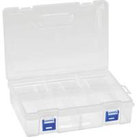 Boîte &agrave; compartiments en plastique, 6,25" la x 9,25" p x 2,2" h, 8 compartiments Les Fournitures Industrielles Méga