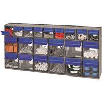 Compartiments pour bacs inclinables, 23-5/8" la x 3-5/8" p x 11-1/6" h, 21 tiroirs Les Fournitures Industrielles Méga