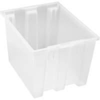 Heavy-Duty Stack & Nest Tote, 13" x 15.5" x 19.5", Clear Les Fournitures Industrielles Méga