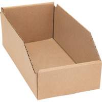 Boîtes profondes en carton ondul&eacute;, 5-3/4" la x 11-1/4" p x 4-1/2" h, Beige Les Fournitures Industrielles Méga
