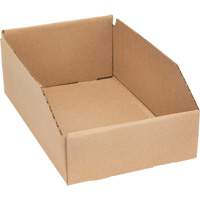 Boîtes profondes en carton ondul&eacute;, 7-5/8" la x 11-5/16" p x 4-1/2" h, Beige Les Fournitures Industrielles Méga