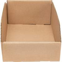 Boîtes profondes en carton ondul&eacute;, 7-5/8" la x 11-5/16" p x 4-1/2" h, Beige Les Fournitures Industrielles Méga