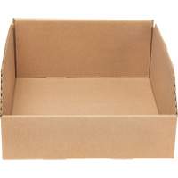 Boîtes profondes en carton ondul&eacute;, 11-3/4" la x 11-1/4" p x 4-1/2" h, Beige Les Fournitures Industrielles Méga