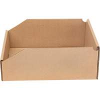 Boîtes profondes en carton ondul&eacute;, 11-3/4" la x 11-1/4" p x 4-1/2" h, Beige Les Fournitures Industrielles Méga