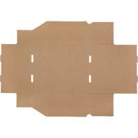 Boîtes profondes en carton ondul&eacute;, 11-3/4" la x 11-1/4" p x 4-1/2" h, Beige Les Fournitures Industrielles Méga