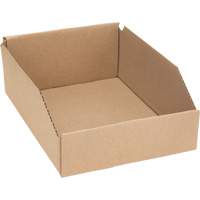 Boîtes profondes en carton ondul&eacute;, 8-3/4" la x 11-1/4" p x 4-1/2" h, Beige Les Fournitures Industrielles Méga