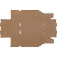Boîtes profondes en carton ondul&eacute;, 8-3/4" la x 11-1/4" p x 4-1/2" h, Beige Les Fournitures Industrielles Méga