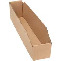 Boîtes profondes en carton ondul&eacute;, 1-7/8" la x 17-1/8" p x 4-1/2" h, Beige Les Fournitures Industrielles Méga