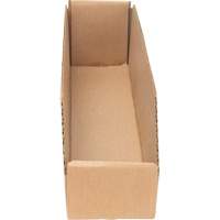 Boîtes profondes en carton ondul&eacute;, 3-3/4" la x 17-1/4" p x 4-1/2" h, Beige Les Fournitures Industrielles Méga