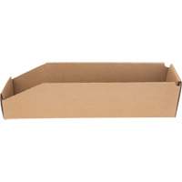 Boîtes profondes en carton ondul&eacute;, 3-3/4" la x 17-1/4" p x 4-1/2" h, Beige Les Fournitures Industrielles Méga