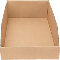 Boîtes profondes en carton ondul&eacute;, 9-3/4" la x 17-1/4" p x 4-1/2" h, Beige Les Fournitures Industrielles Méga