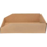 Boîtes profondes en carton ondul&eacute;, 9-3/4" la x 17-1/4" p x 4-1/2" h, Beige Les Fournitures Industrielles Méga