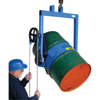 Leveurs de baril - Inclinaison &agrave; engrenages, Baril de 55 gal. US (45 gal. imp.), Capacit&eacute; 1500 lb/680 kg Les Fournitures Industrielles Méga