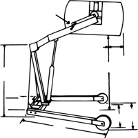 Manipulateurs de barils Hydra-Lift, Capacit&eacute; 55 gal. US (45 gal. imp.) Les Fournitures Industrielles Méga
