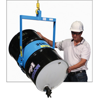 Leveurs de baril - Inclinaison manuelle, Baril de 55 gal. US (45 gal. imp.), Capacit&eacute; 800 lb/363 kg Les Fournitures Industrielles Méga