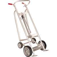 Drum Truck with Hand Brake, Aluminum Construction, 25 - 55 US Gal. (20 - 45 Imperial Gal.) Les Fournitures Industrielles Méga