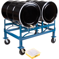 Porte-barils empilables, 2 barils, Capacit&eacute; de 1600 lb, 45-1/2" la x 30" p x 12-1/2" h Les Fournitures Industrielles Méga